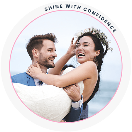 Married couple smiling