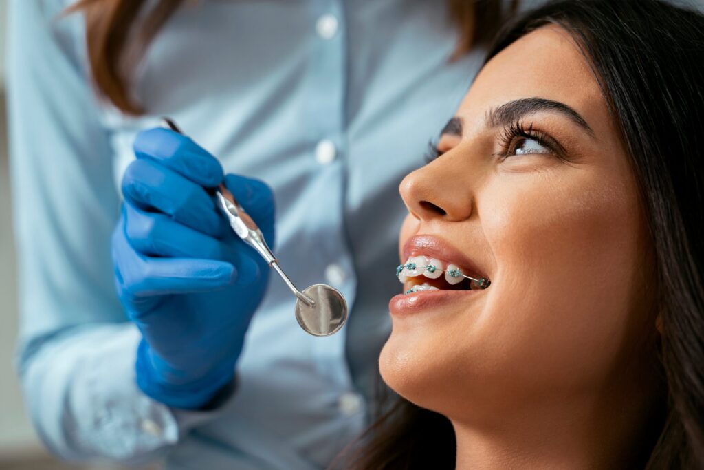 Patient starting orthodontic treatment from home with Adirondack Orthodontics